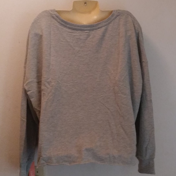 COLSIE Ladies Plus Size 3X Gray Crop Sweatshirt - Picture 5 of 8
